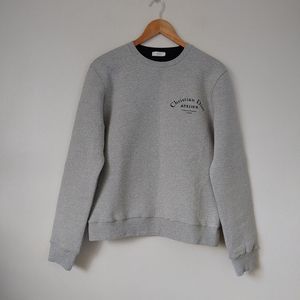 Christian Dior Sweatshirt Logo Print Crewneck Size Medium Grey